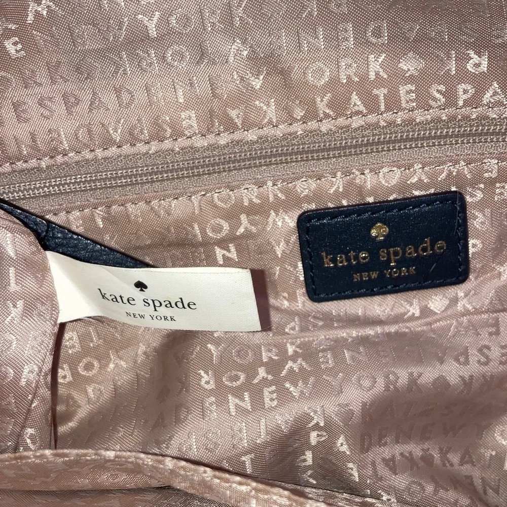 Kate Spade Fernrose Baxter Street Shoulder Tote Bag Purse in Asphalt EUC